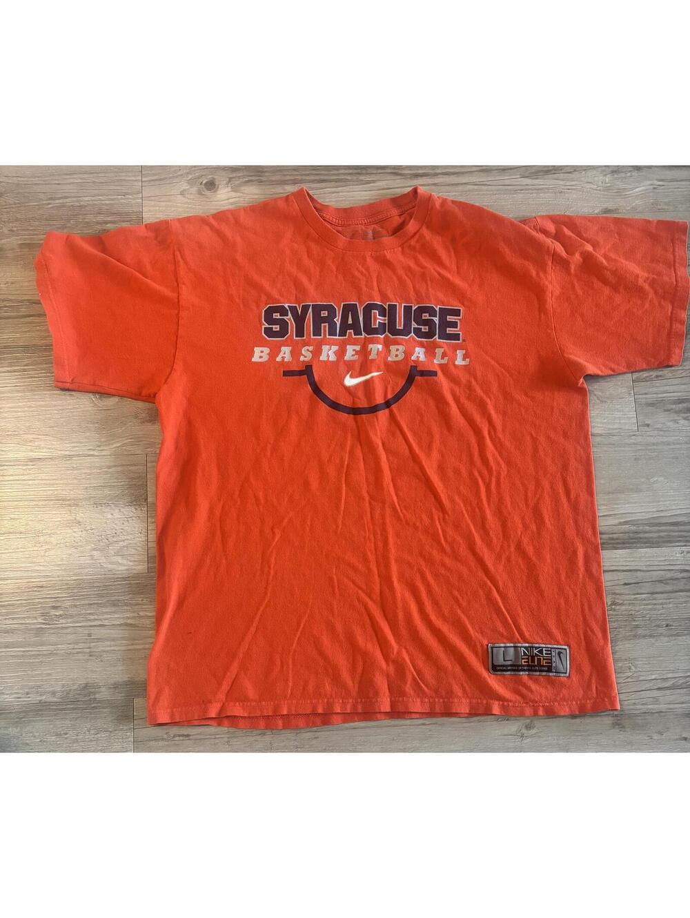 Nike Elite Syracuse Basketball T-Shirt Orange size large